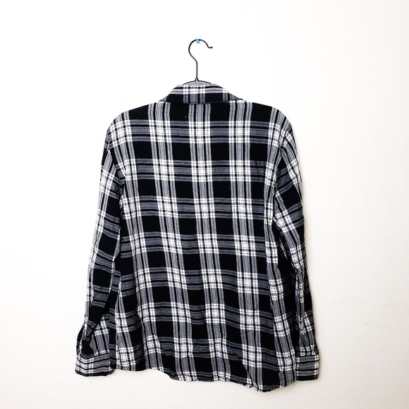 Zara Woman Plaid Snap Button Shirt - Picture 5 of 7